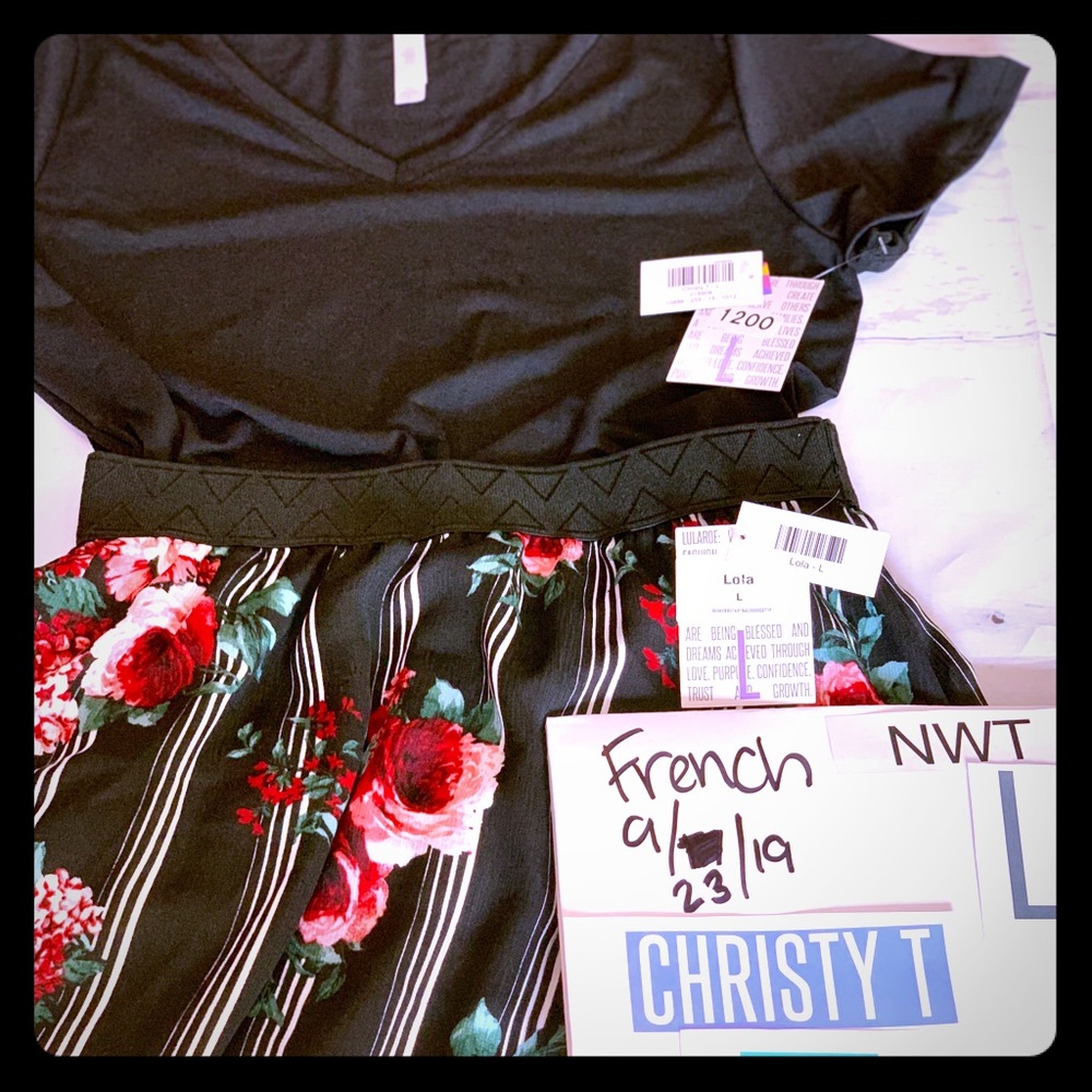 LuLaRoe Lola / Christy T outfit